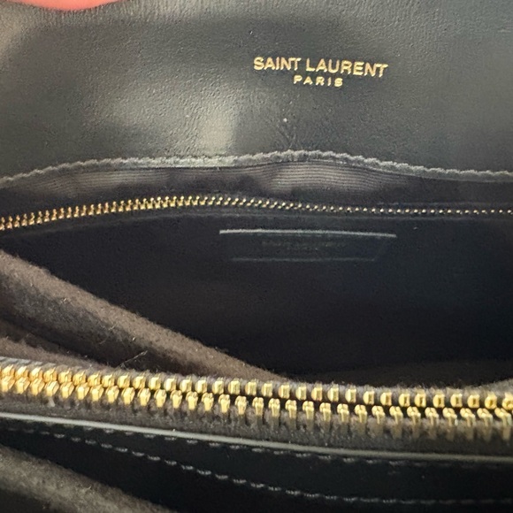 YVES SAINT LAURENT YSL LOULOU MEDIUM MATELASSE BLACK AND GOLD BAG EUC!!!! - Picture 17 of 17